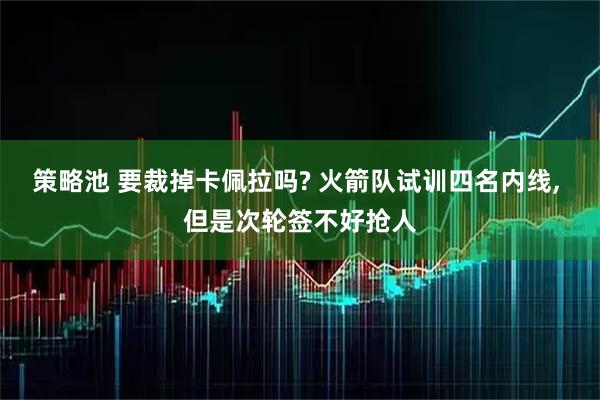 策略池 要裁掉卡佩拉吗? 火箭队试训四名内线, 但是次轮签不好抢人